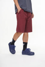 Mr.Shorts Burgundy Waxed Jorts