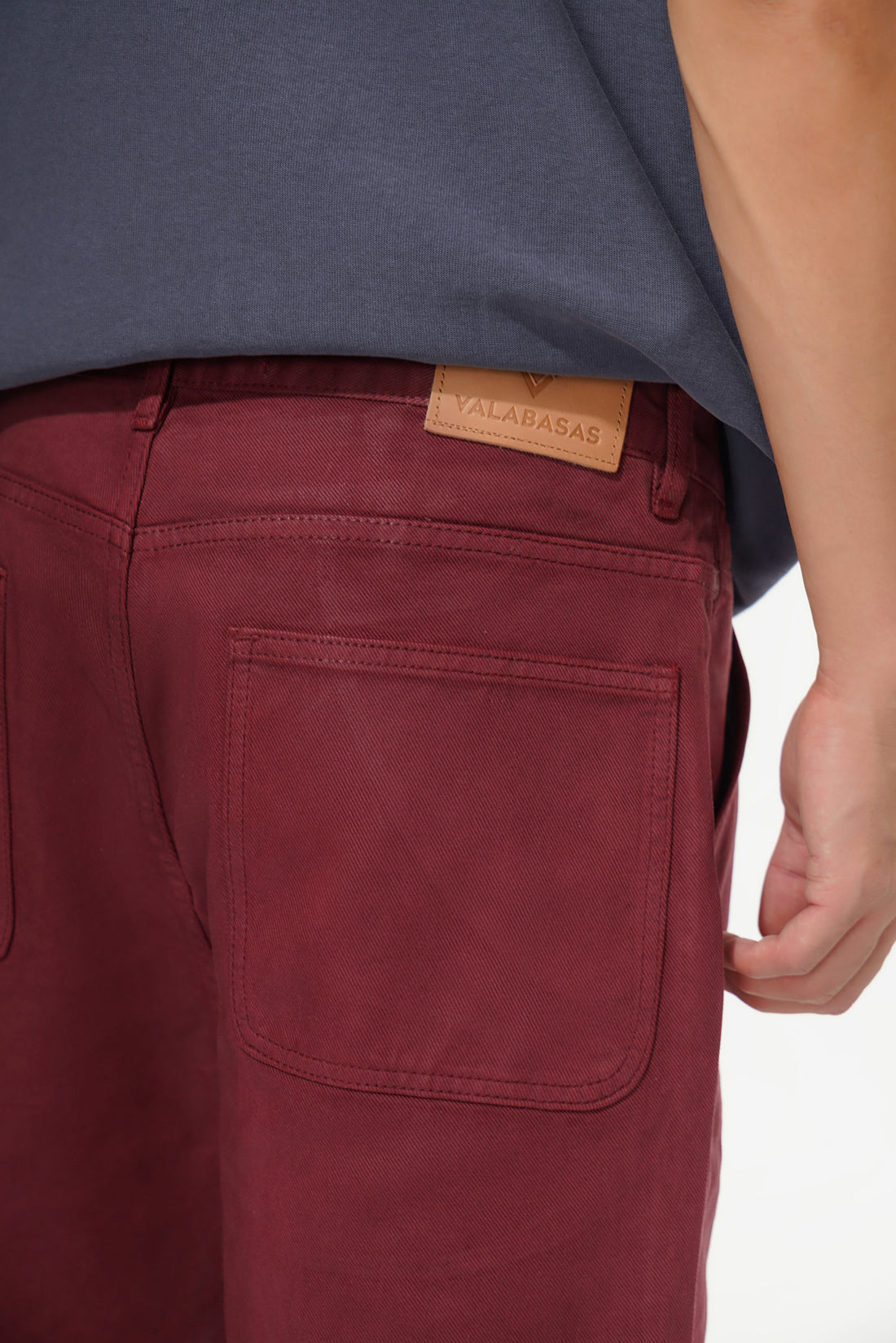 Mr.Shorts Burgundy Waxed Jorts