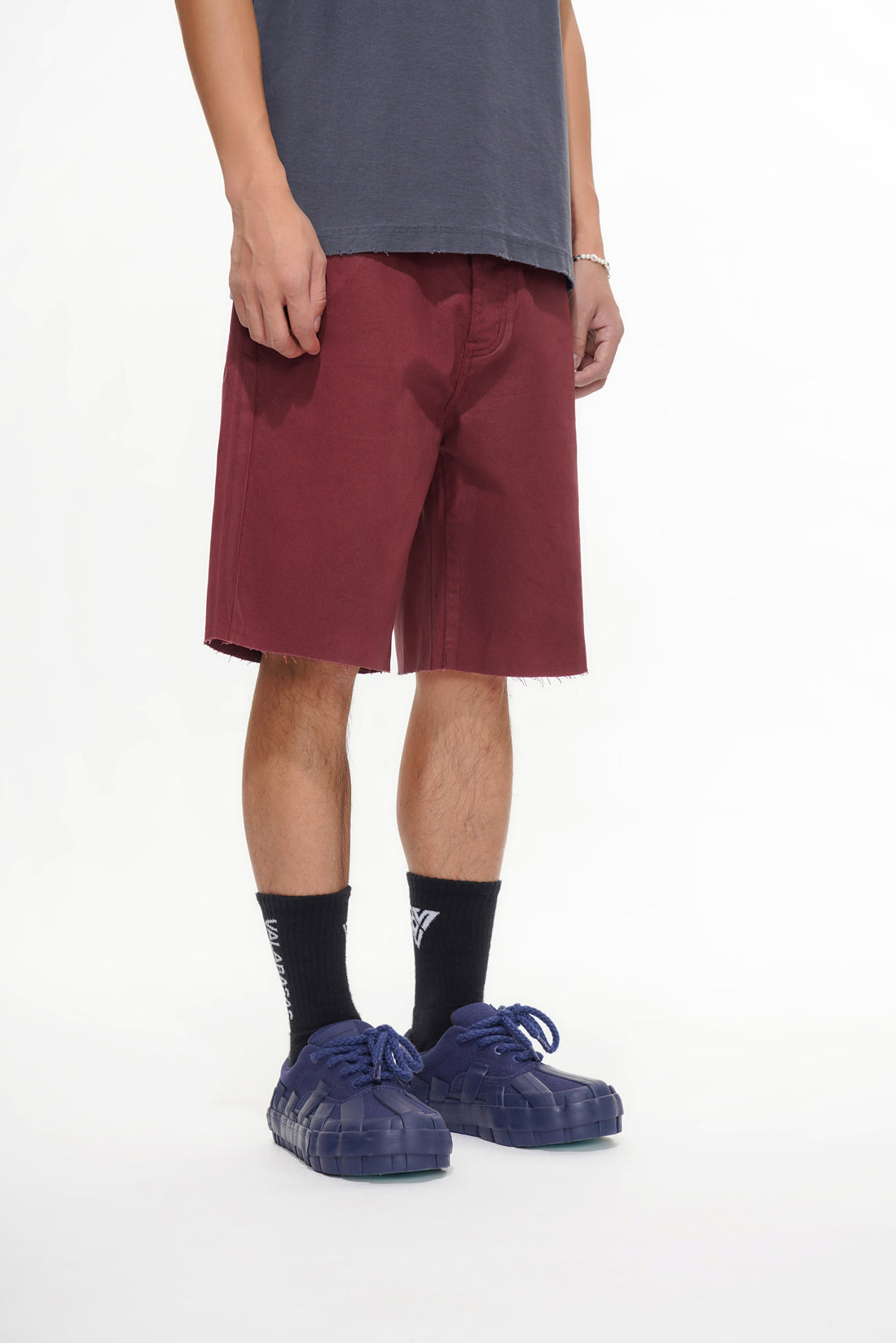 Mr.Shorts Burgundy Waxed Jorts