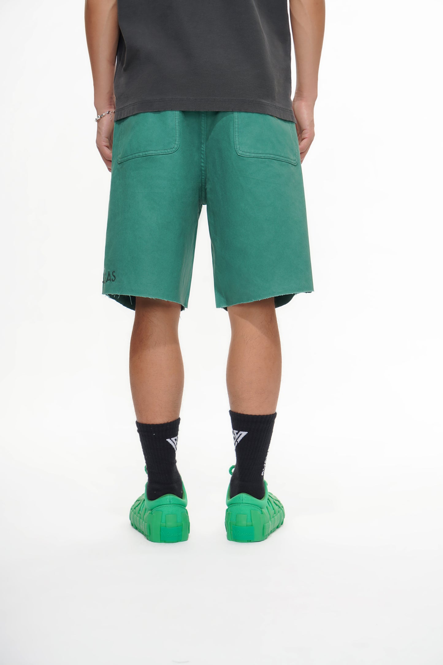 Mr.Shorts Green Waxed Jorts