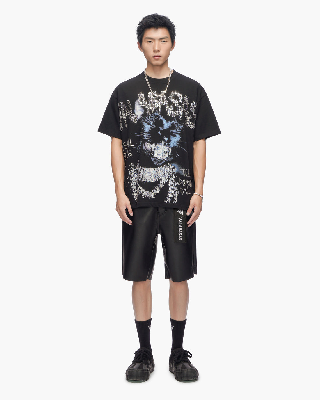 Mr.Shorts Black Leather