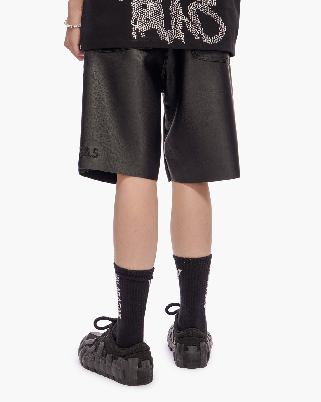 Mr.Shorts Black Leather