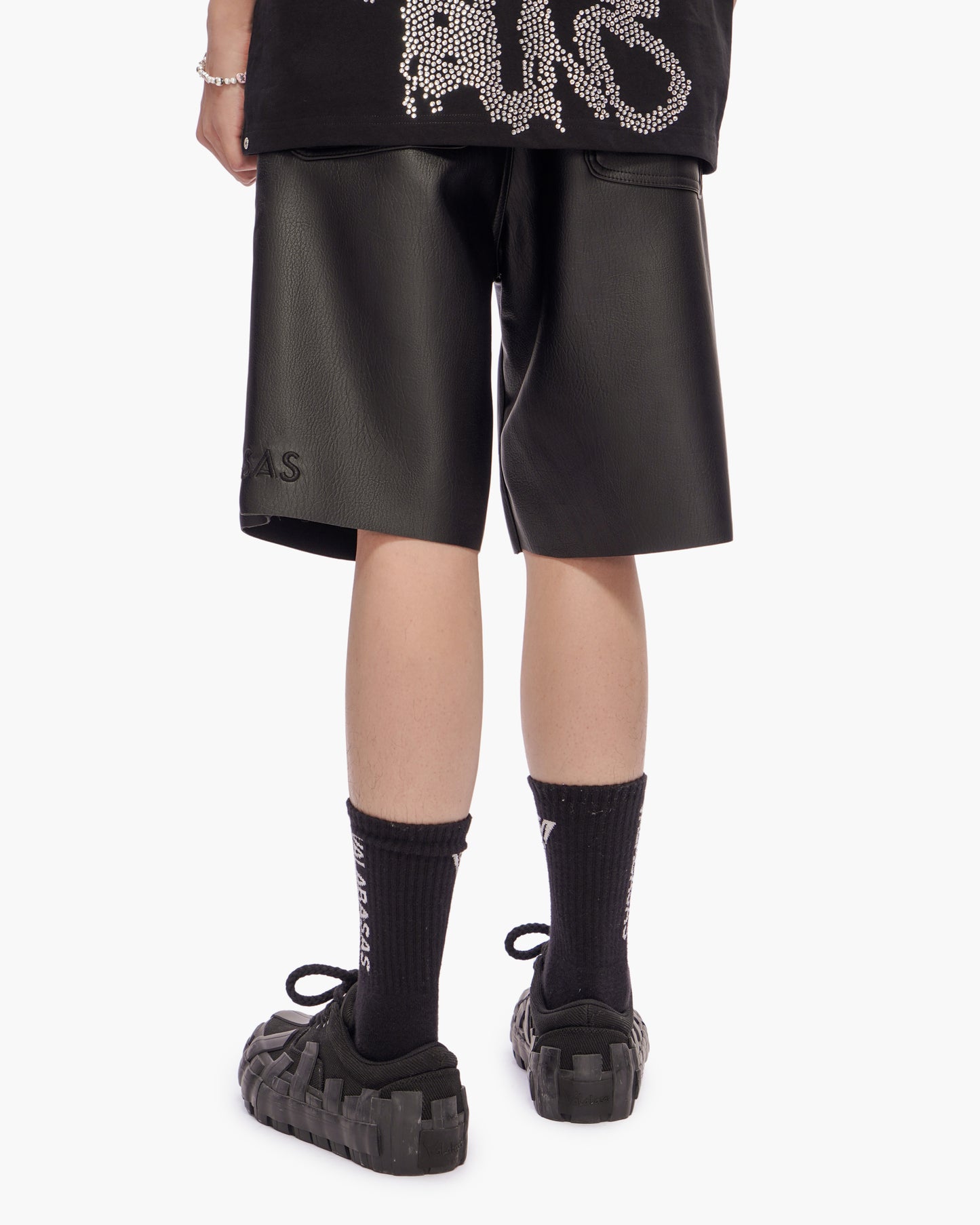 Mr.Shorts Black Leather