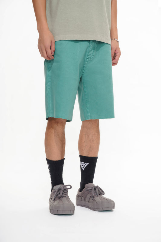 Mr.Shorts Teal Waxed Jorts