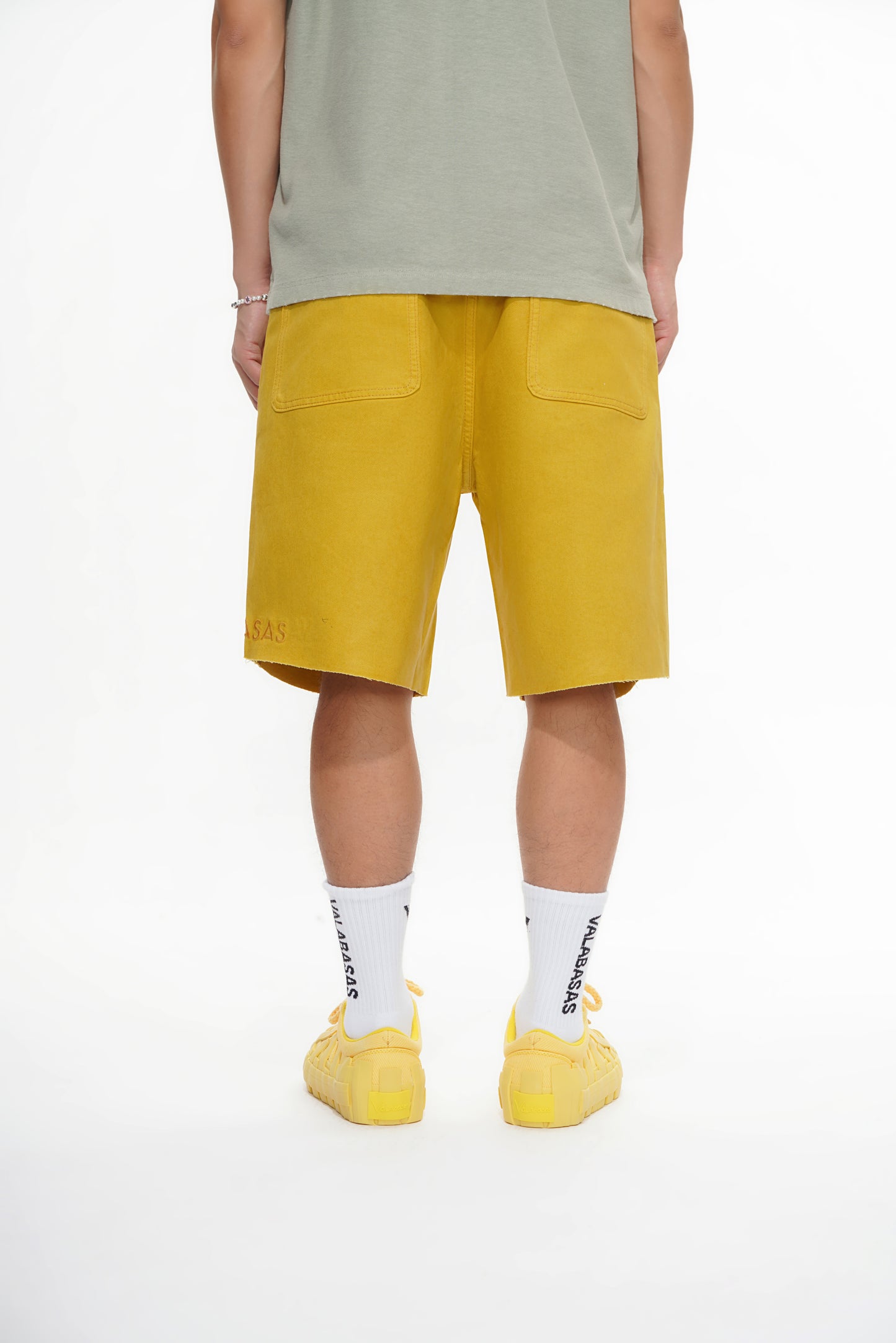 Mr.Shorts Yellow Waxed Jorts