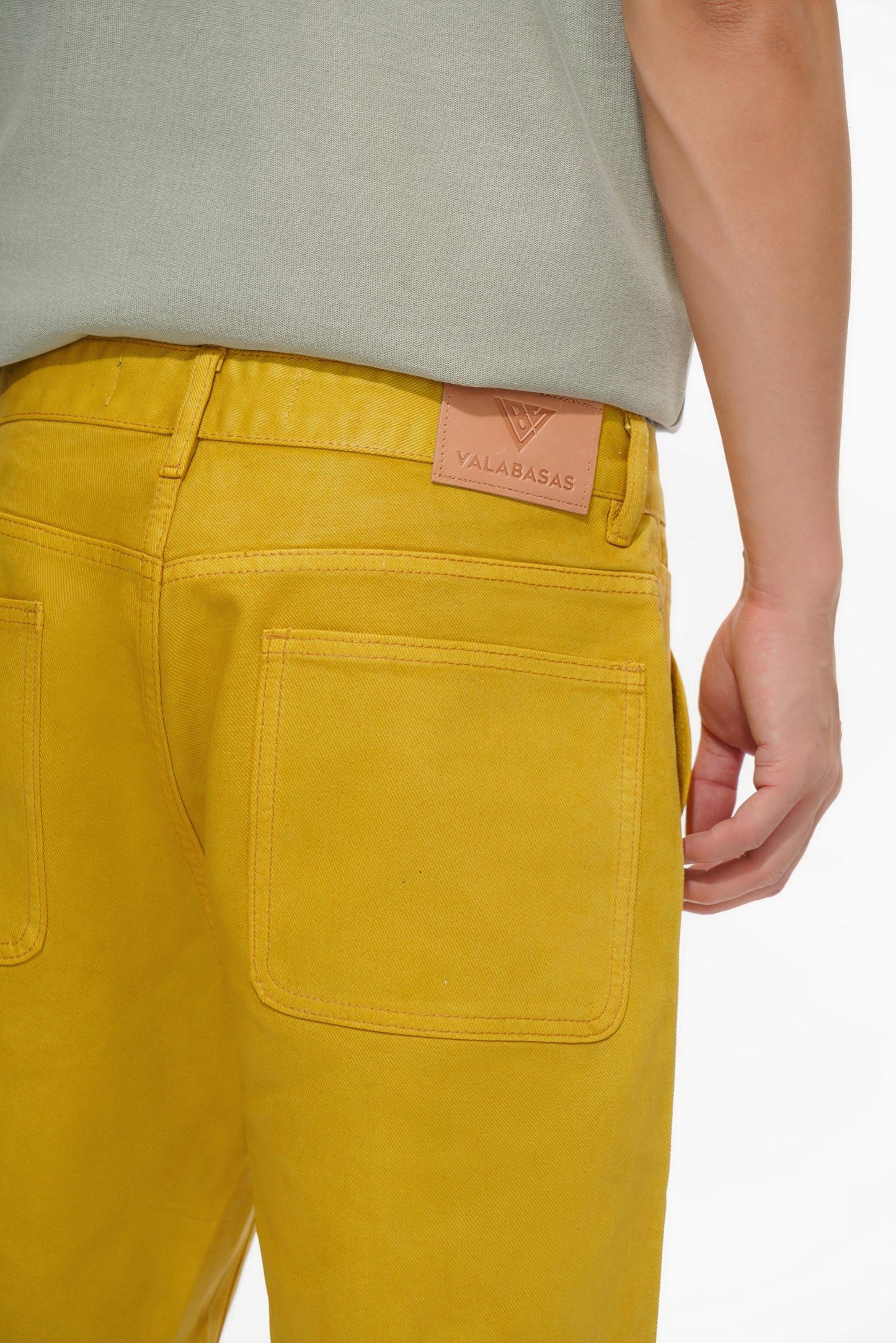 Mr.Shorts Yellow Waxed Jorts