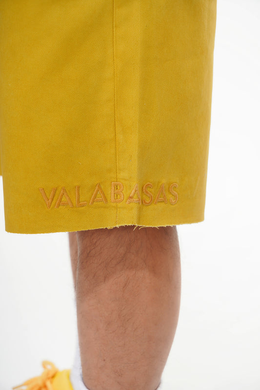 Mr.Shorts Yellow Waxed Jorts