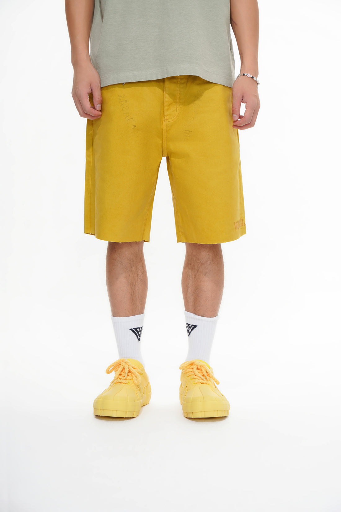 Mr.Shorts Yellow Waxed Jorts