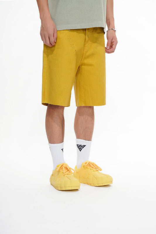 Mr.Shorts Yellow Waxed Jorts