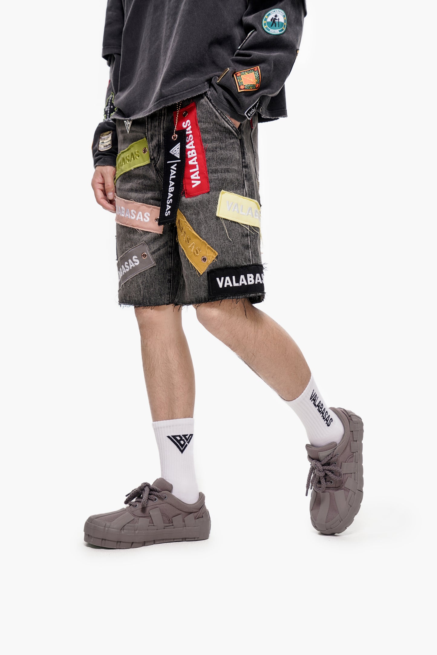 Banner Jorts Grey Wash