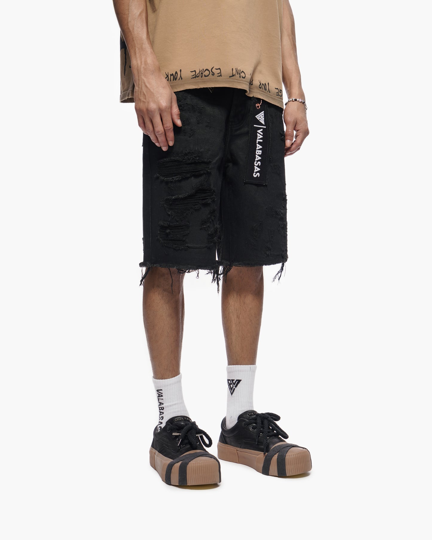 Clipped Jorts Black Waxed