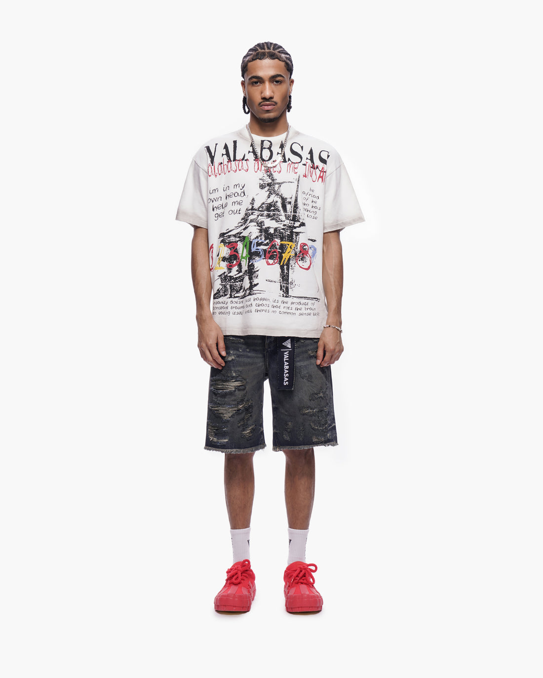 Clipped Jorts Dark Dirty Blue