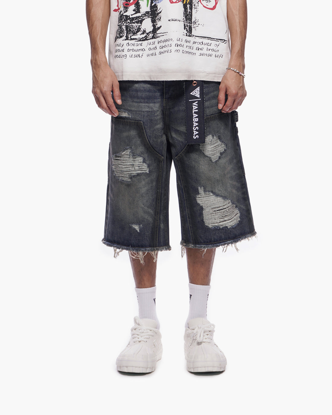 Revolt Dirty Blue Jorts