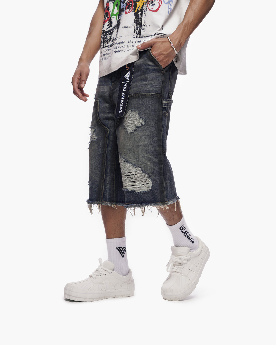 Revolt Dirty Blue Jorts