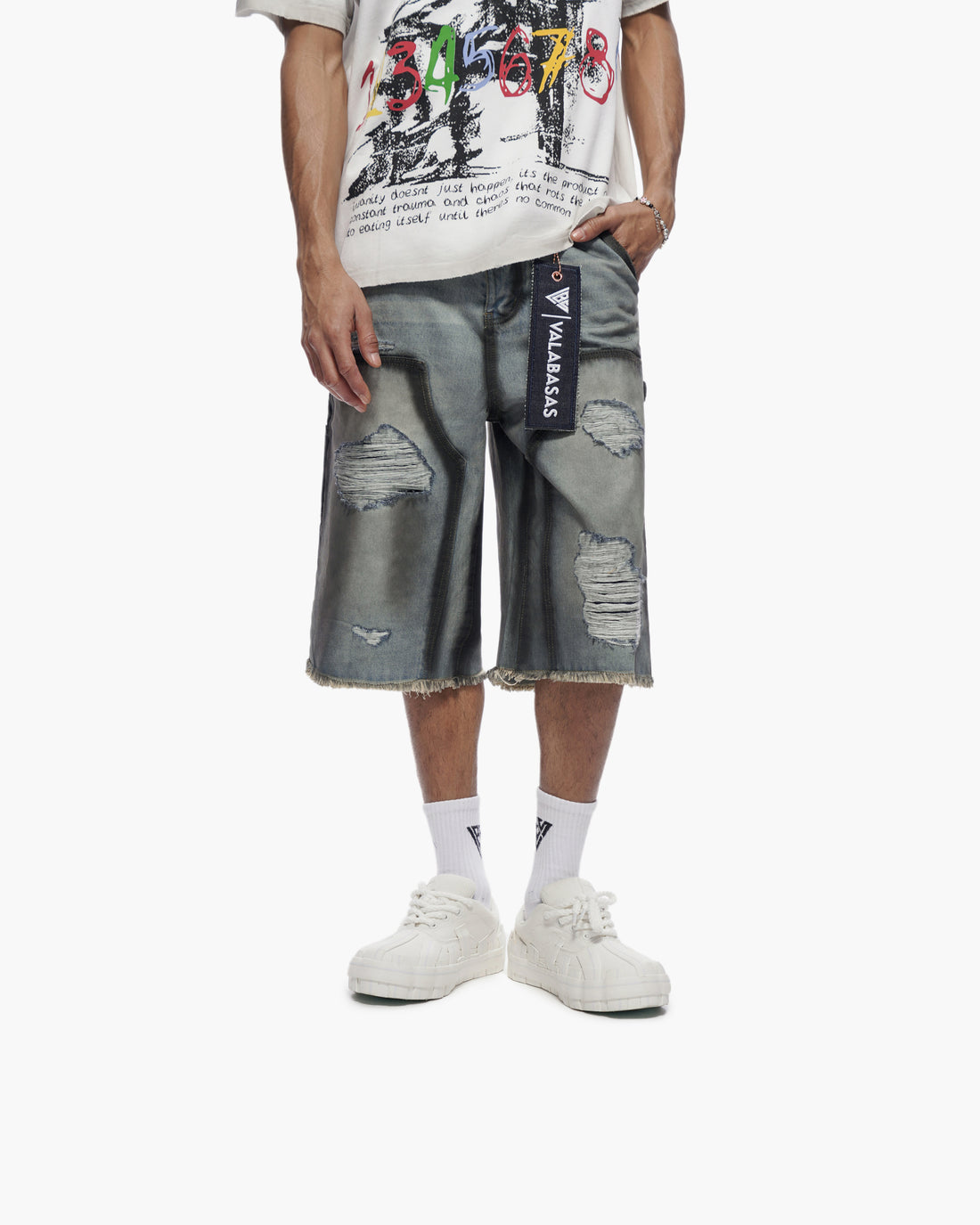 Revolt Dirty Lt. Blue Jorts