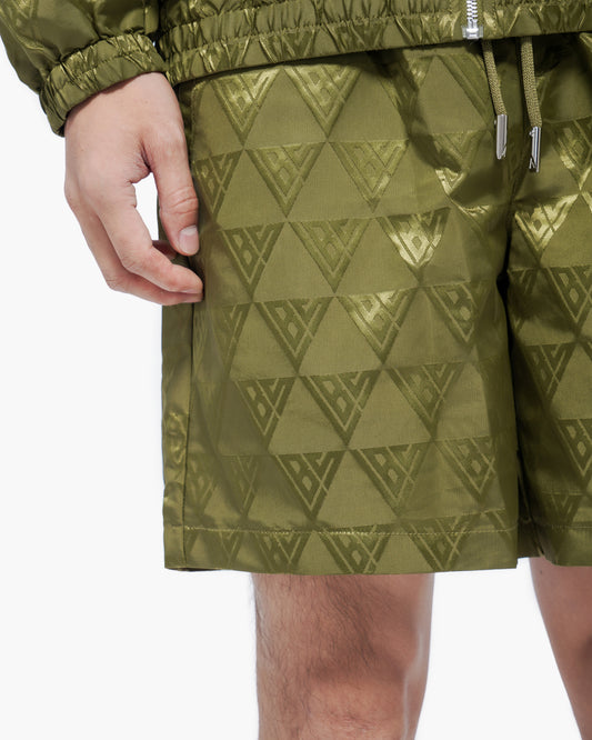 Signature 2.0 Olive Nylon Shorts