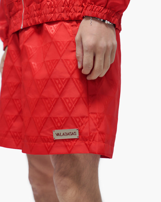 Signature 2.0 Red Nylon Shorts