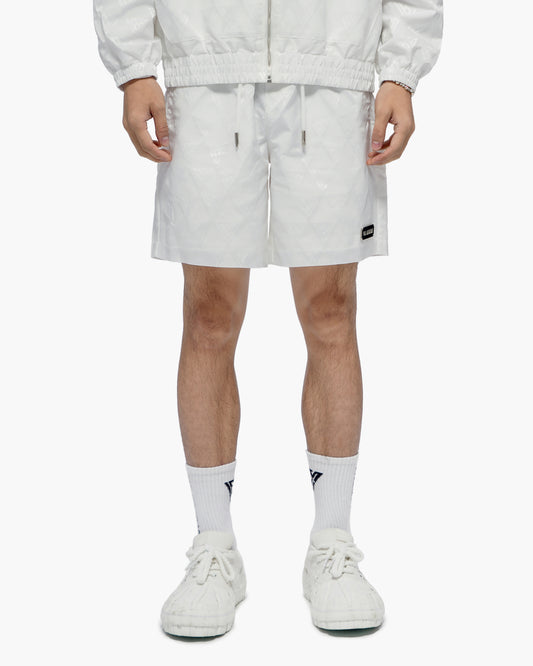 Signature 2.0 White Nylon Shorts