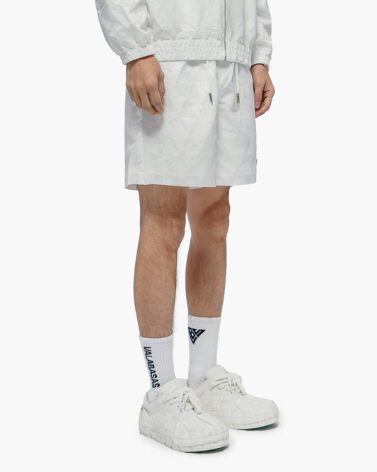 Signature 2.0 White Nylon Shorts