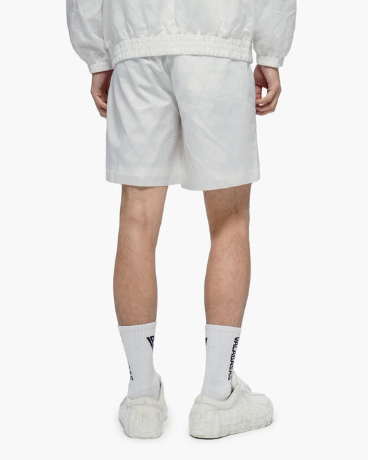 Signature 2.0 White Nylon Shorts