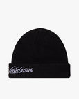 "GRANITE" BLACK BEANIE