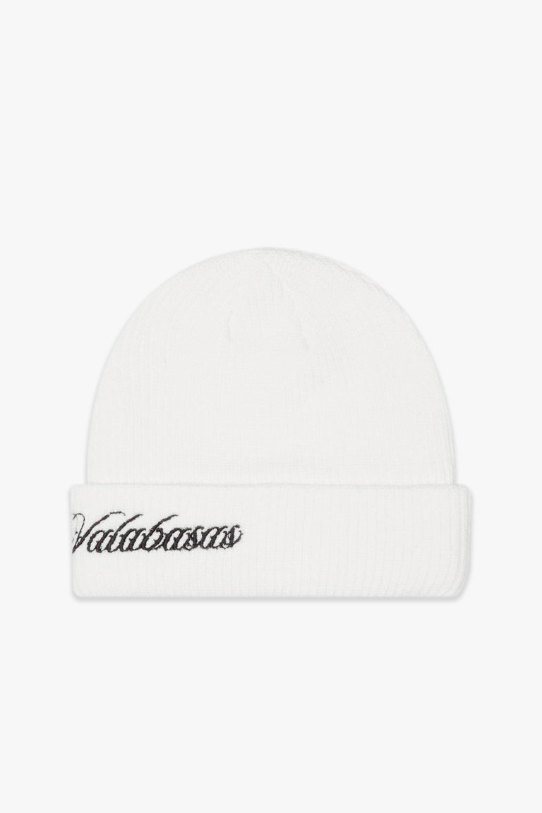 "GRANITE" WHITE BEANIE