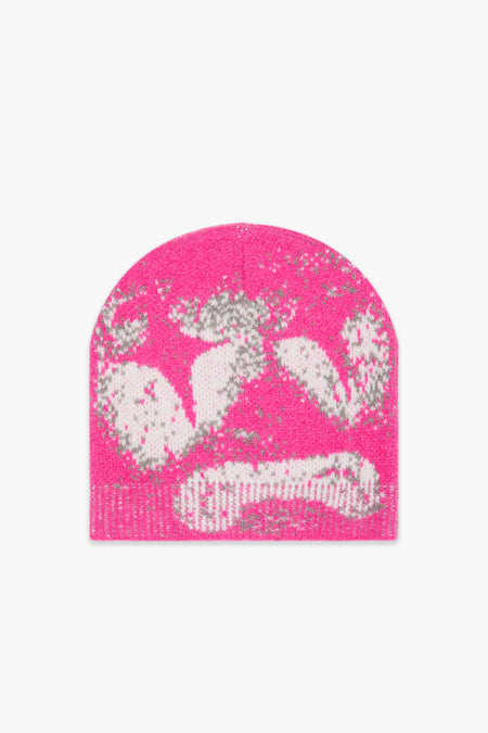 "SAD NIGHTS" FUCHSIA BEANIE