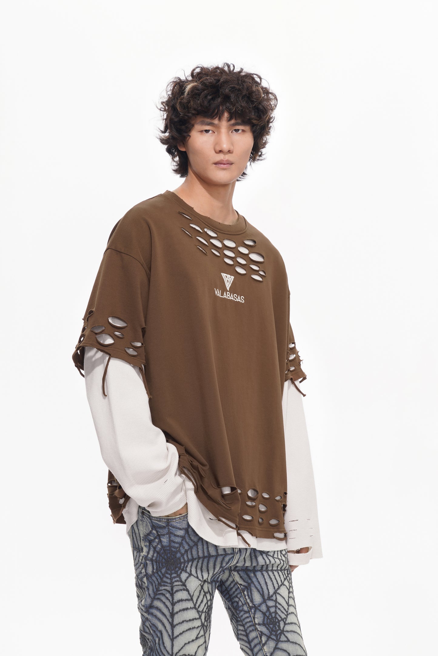 Iced Thermal Sweater Brown