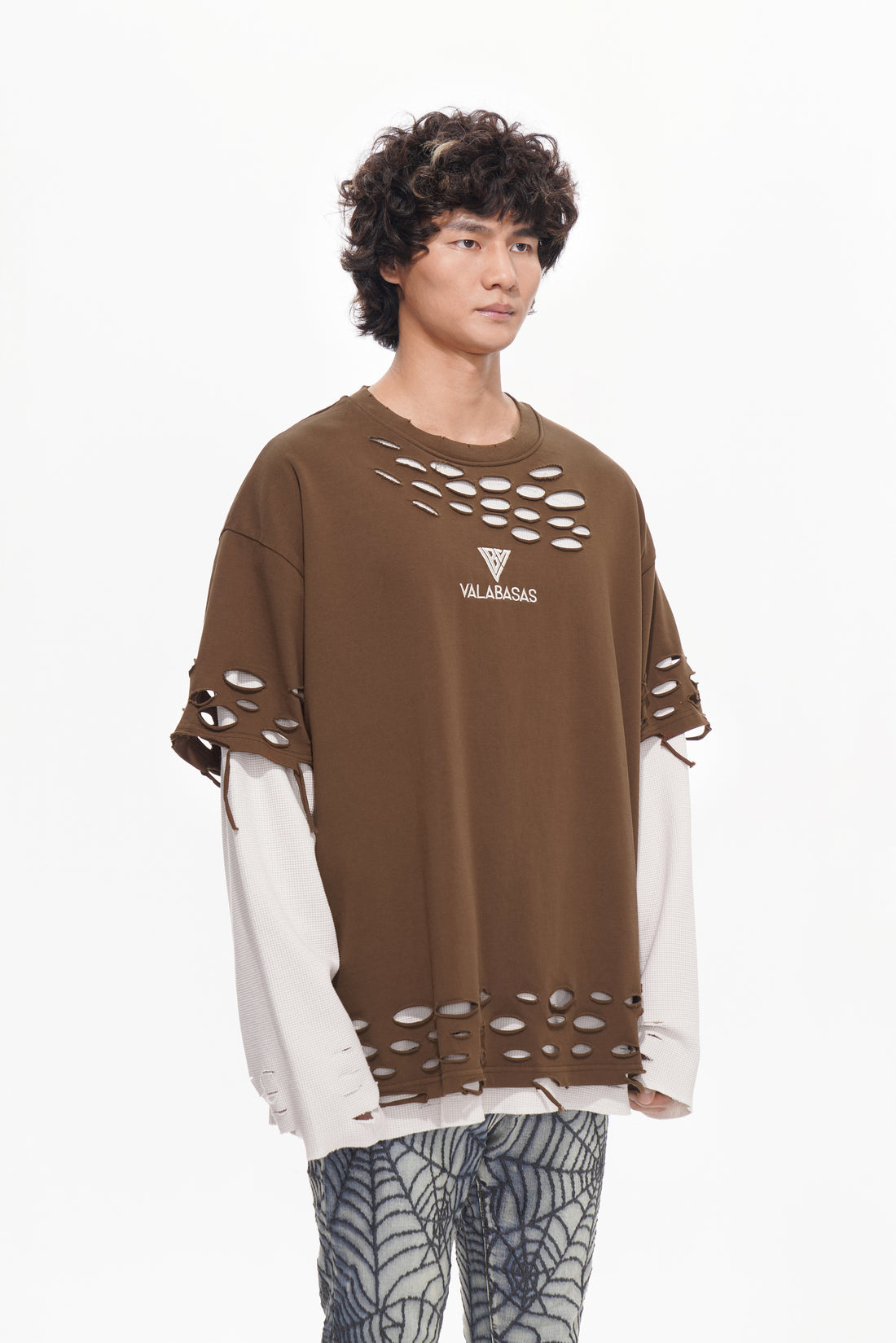 Iced Thermal Sweater Brown