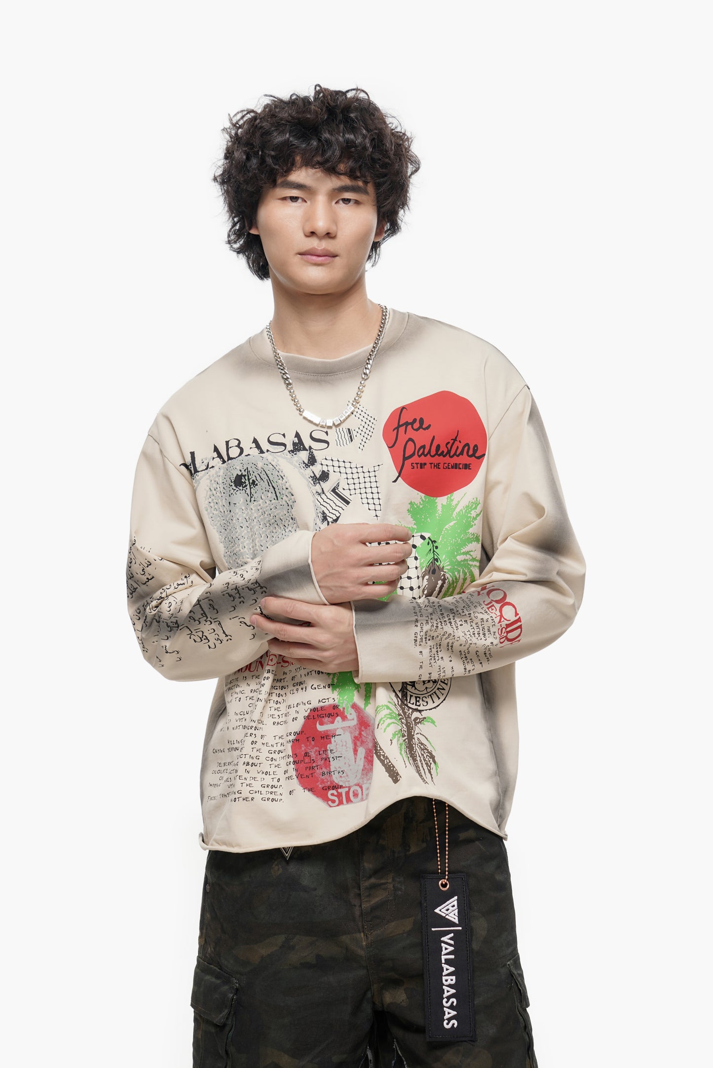 Pali Long Sleeve Tee White