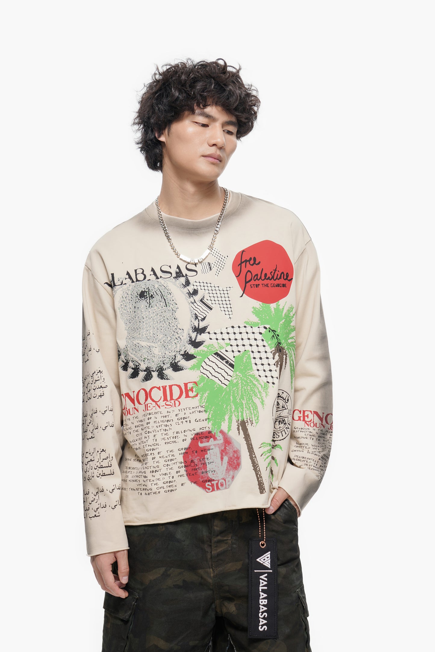 Pali Long Sleeve Tee White