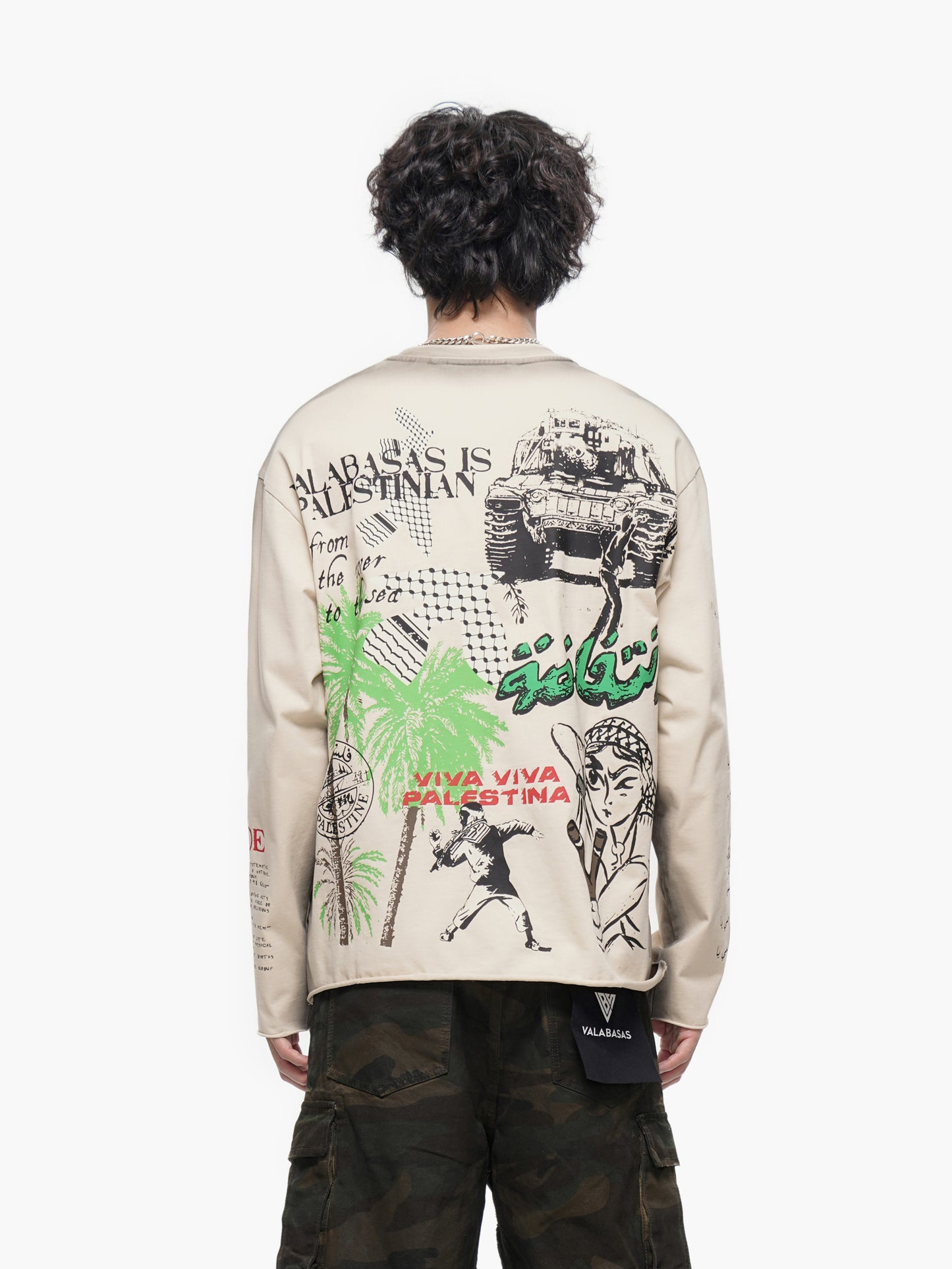 Pali Long Sleeve Tee White