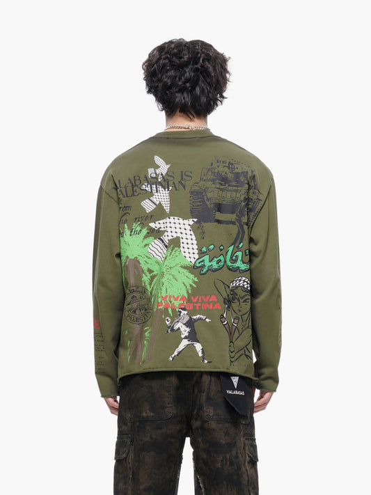 Pali Long Sleeve Tee Green