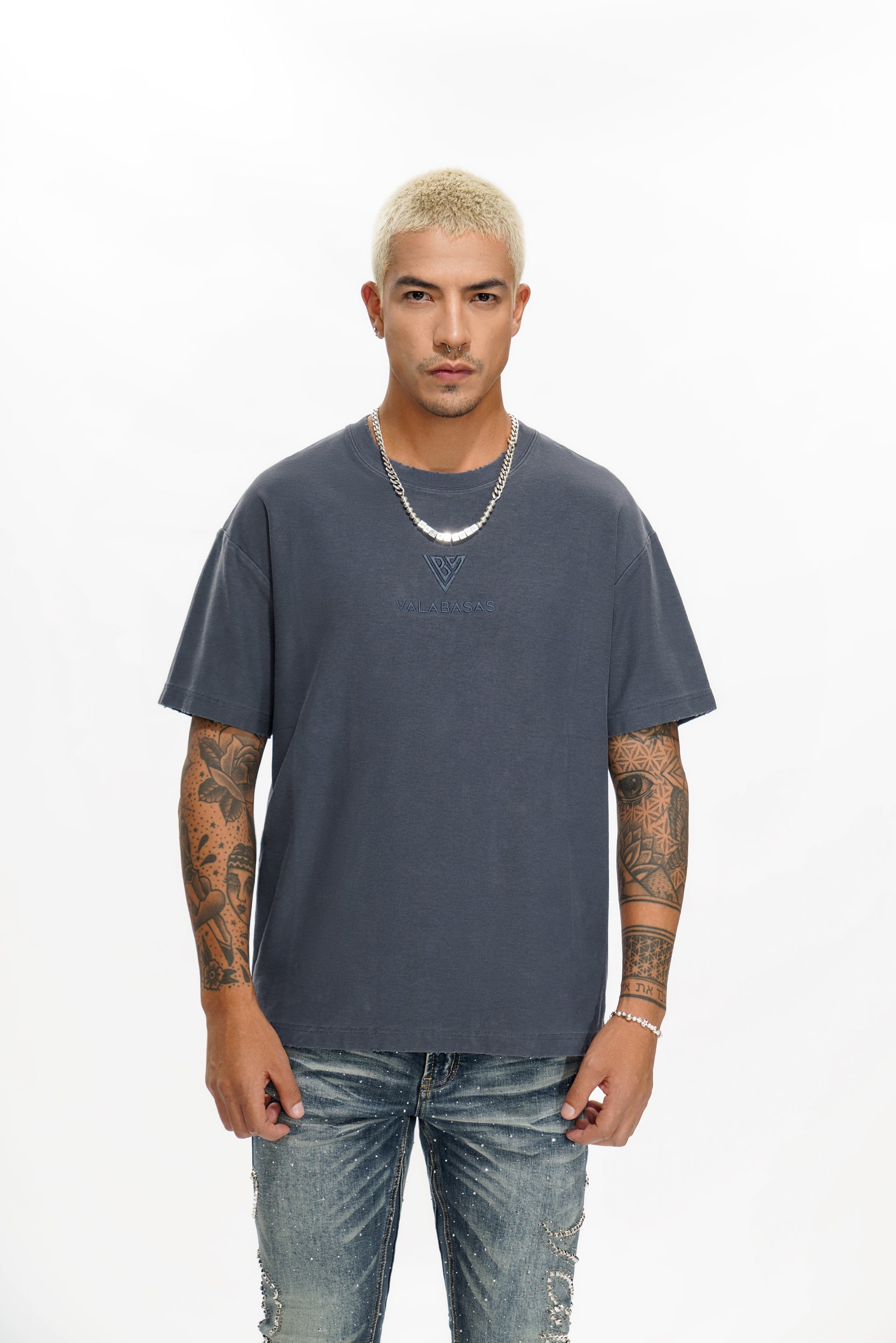 VLOGO Navy Tee