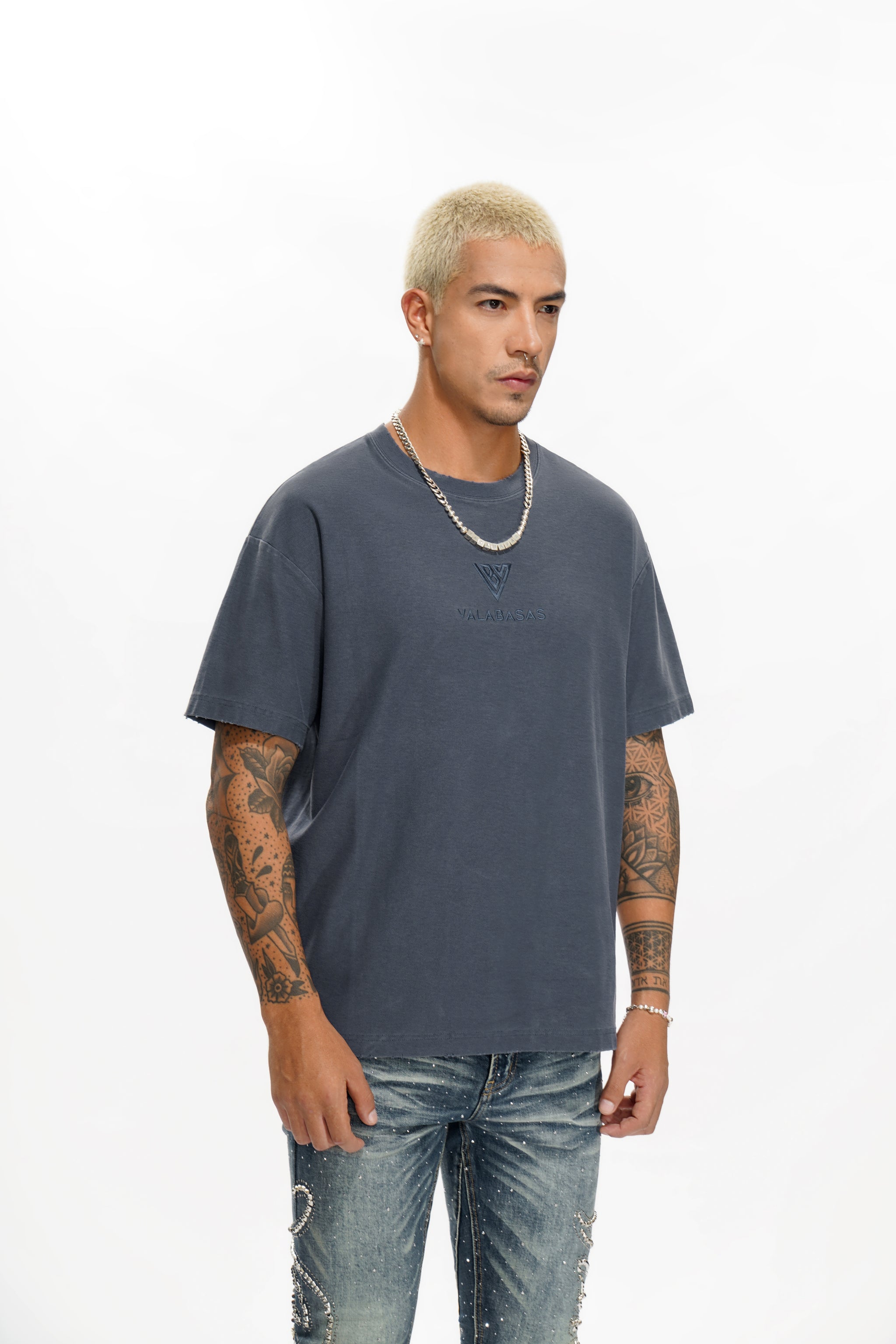 VLOGO Navy Tee
