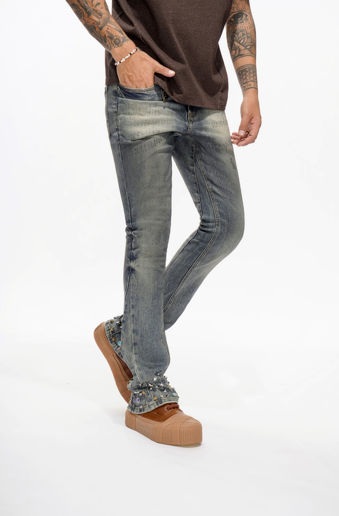 Ion Dt. Blue Wash Waxed Stacked