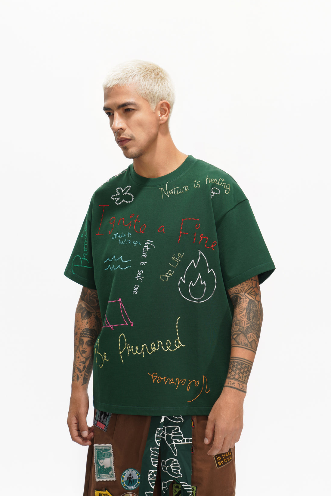 Trailborn Dark Green Tee