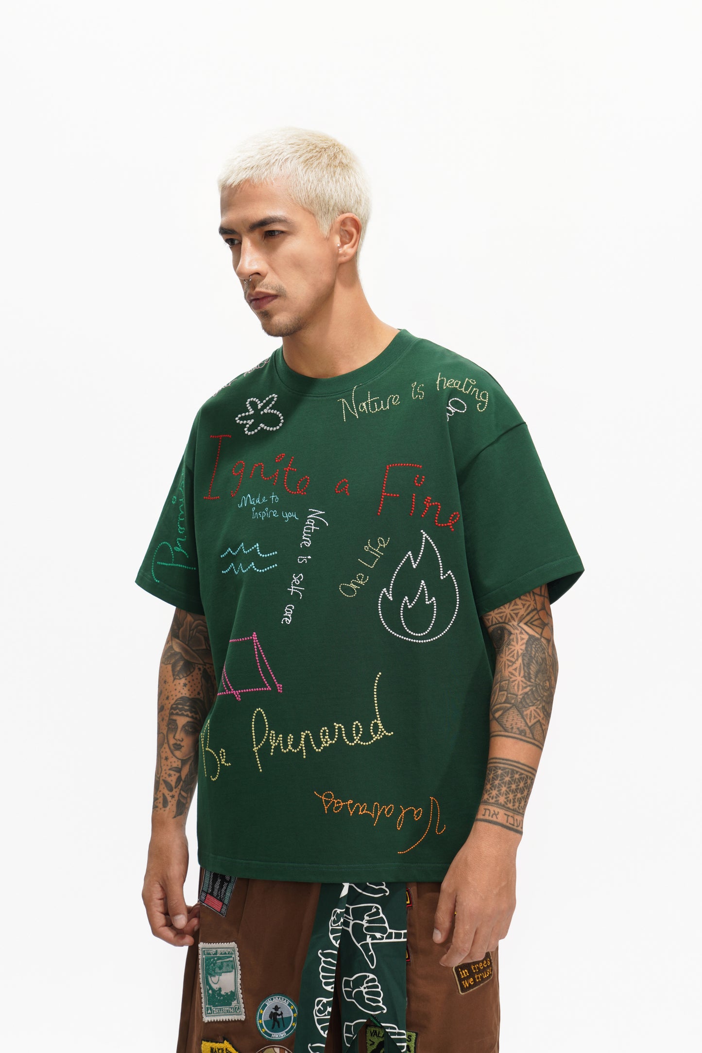 Trailborn Dark Green Tee