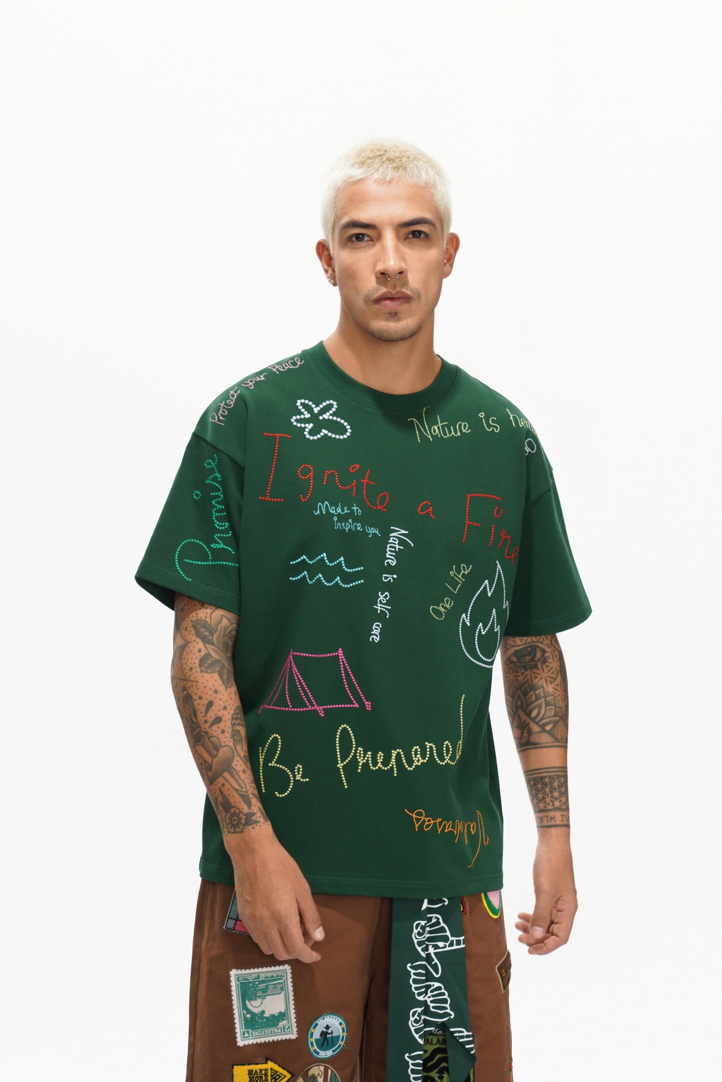 Trailborn Dark Green Tee
