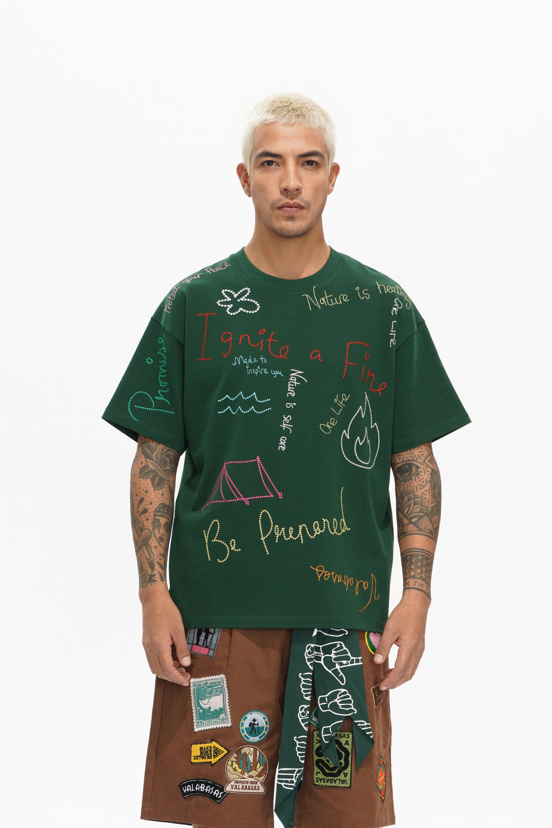 Trailborn Dark Green Tee