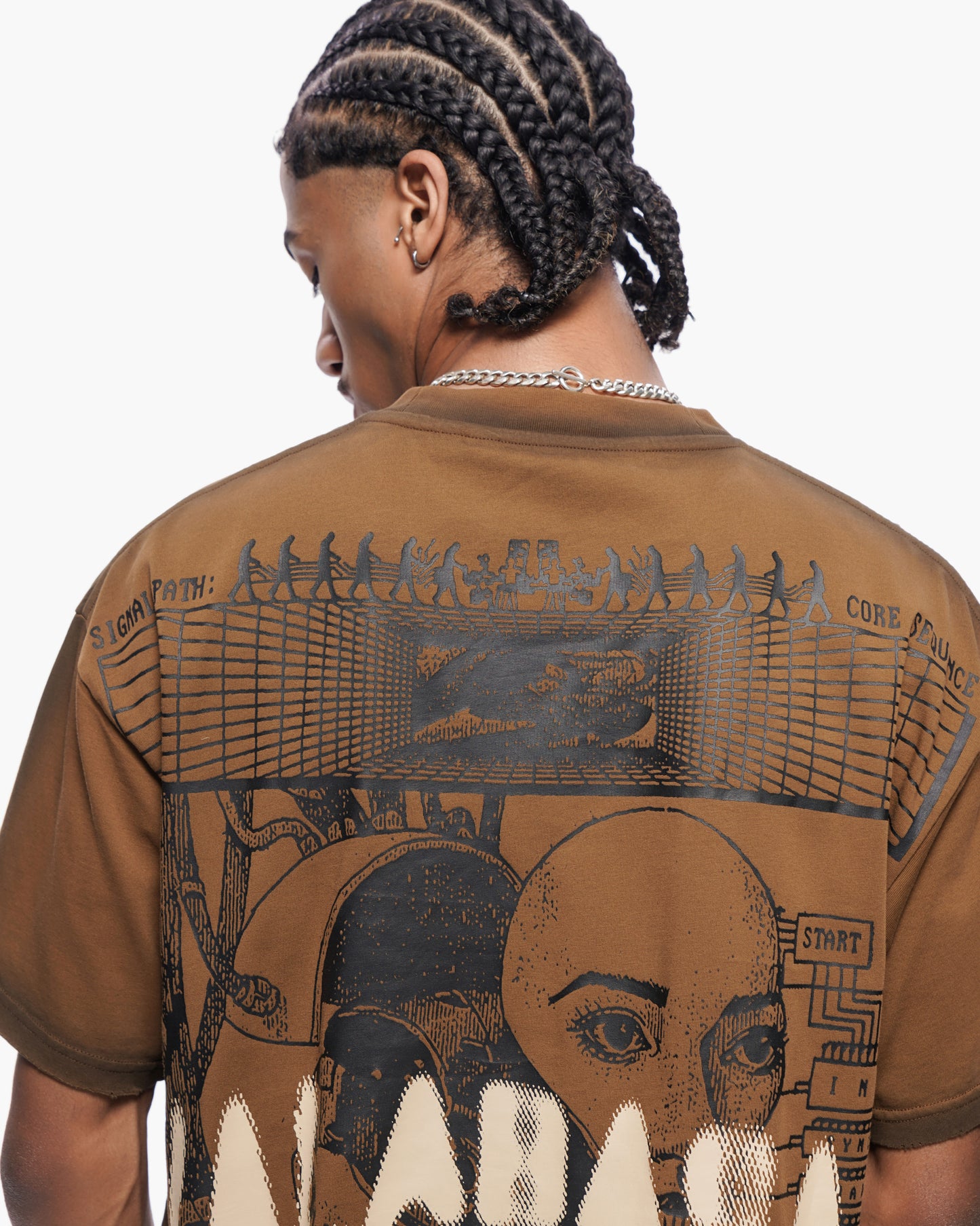 Cyber Tee Brown