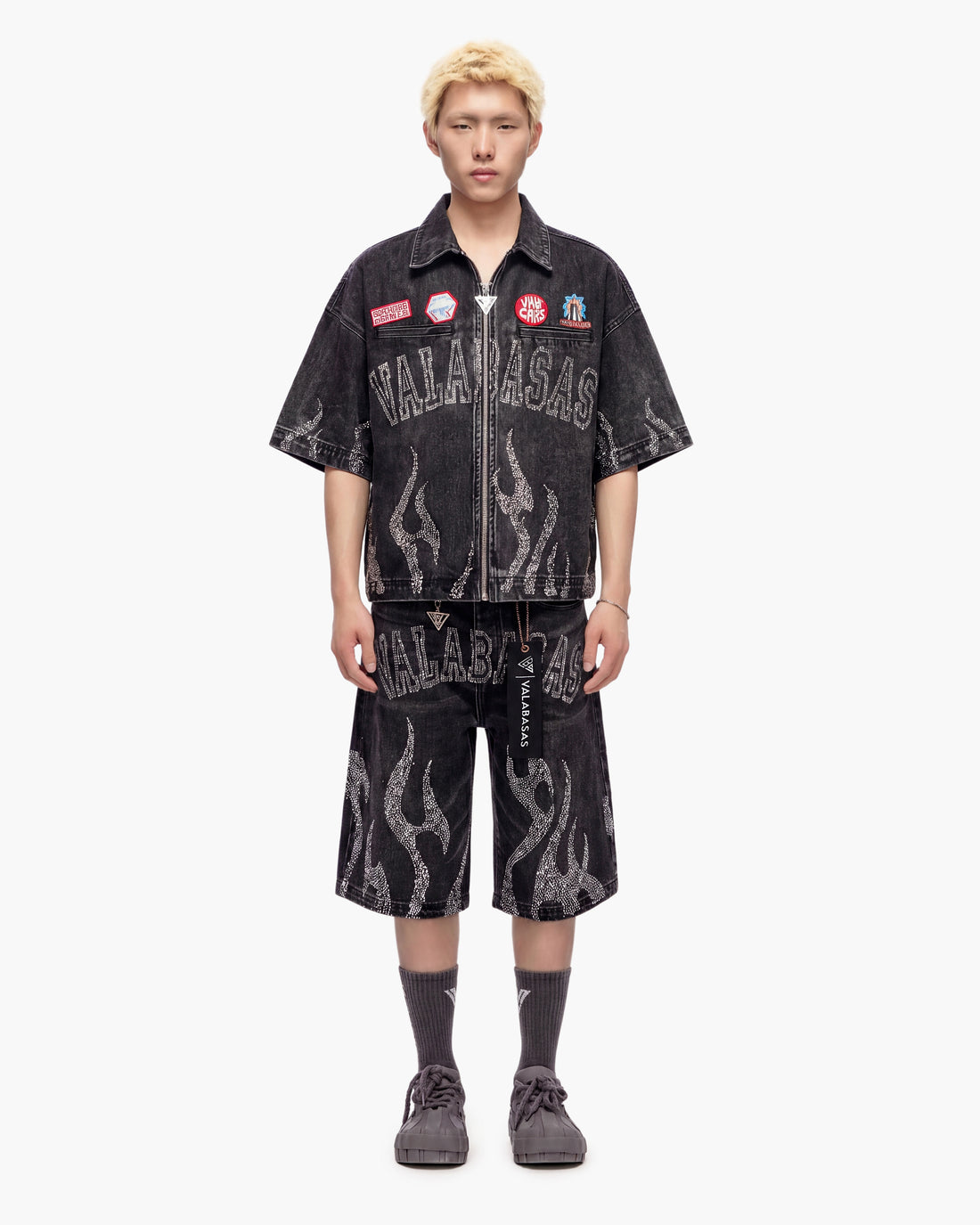 Torch Denim Woven Black