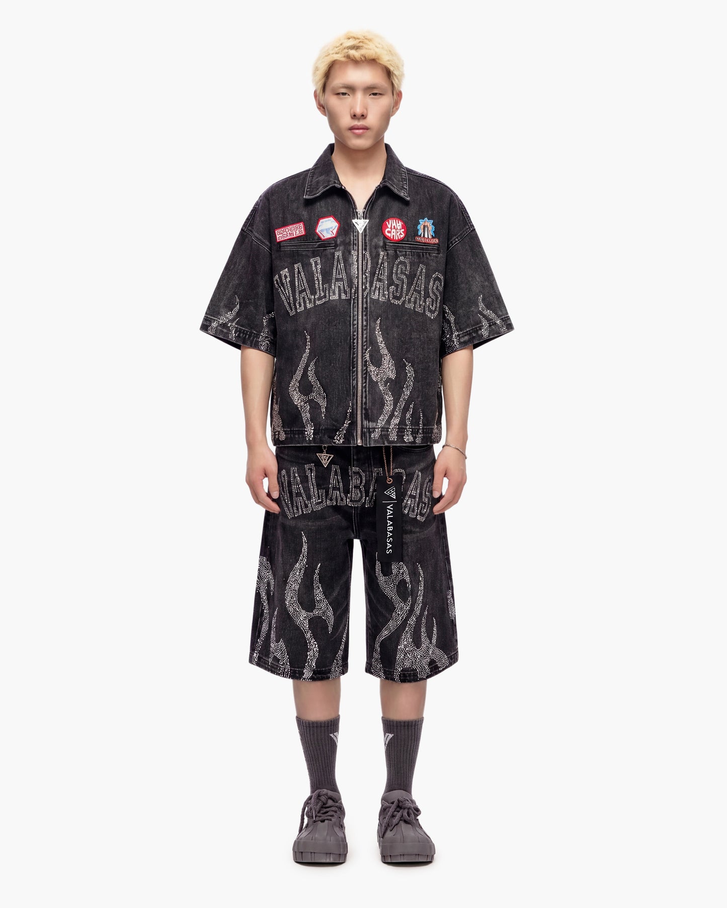 Torch Denim Woven Black