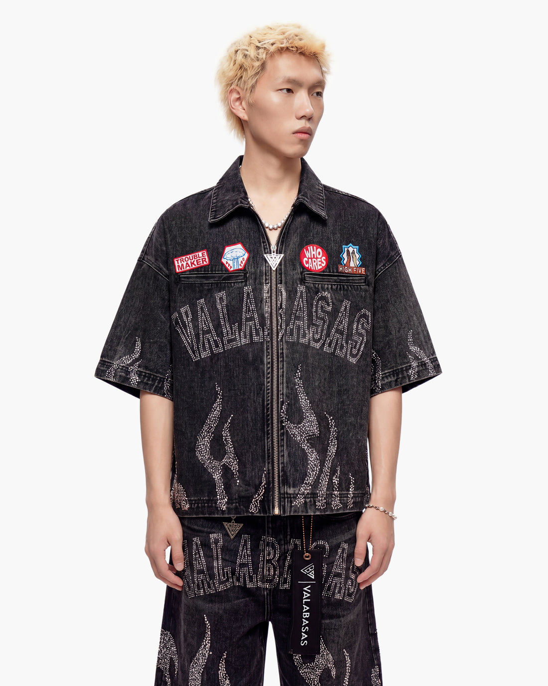Torch Denim Woven Black