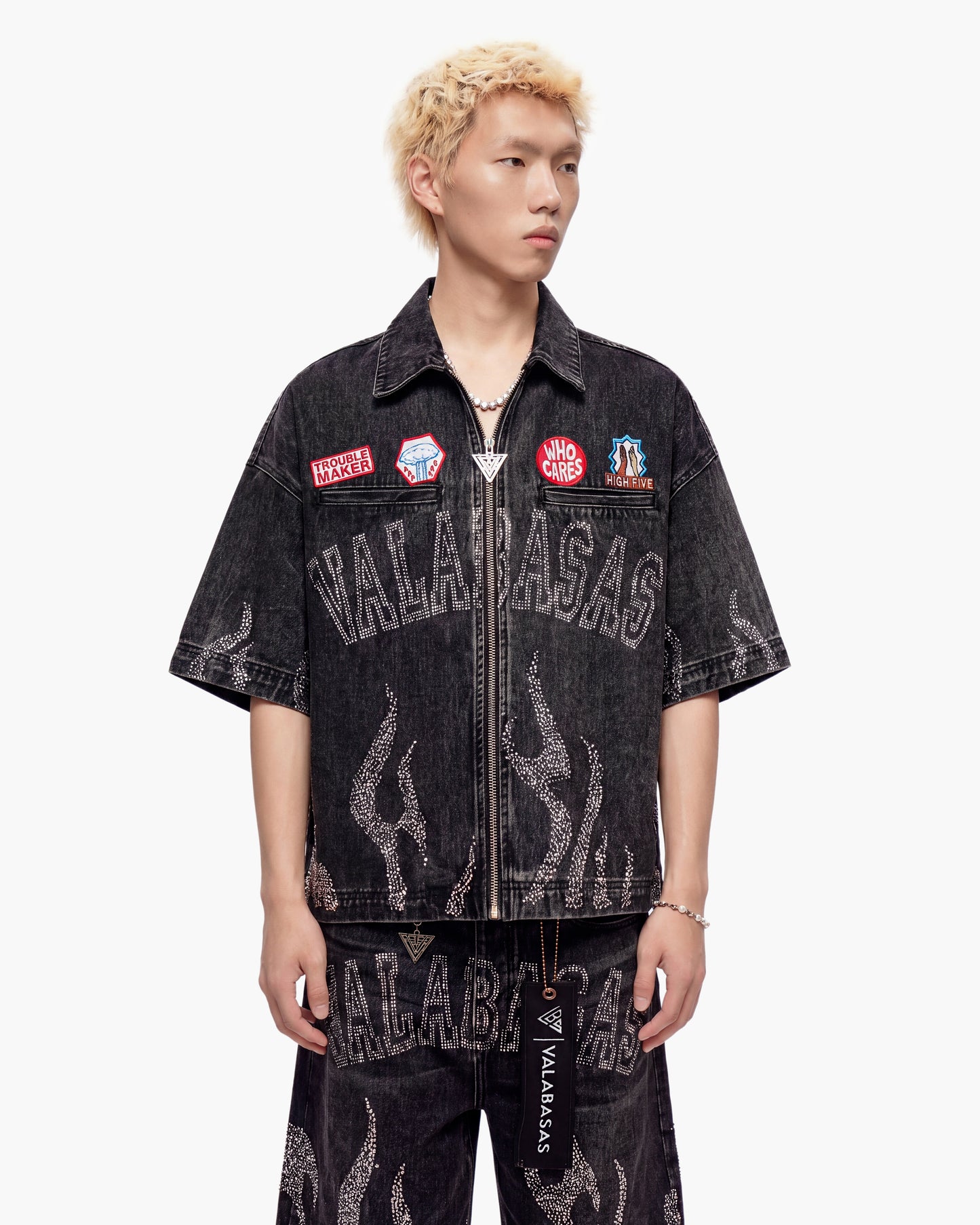 Torch Denim Woven Black