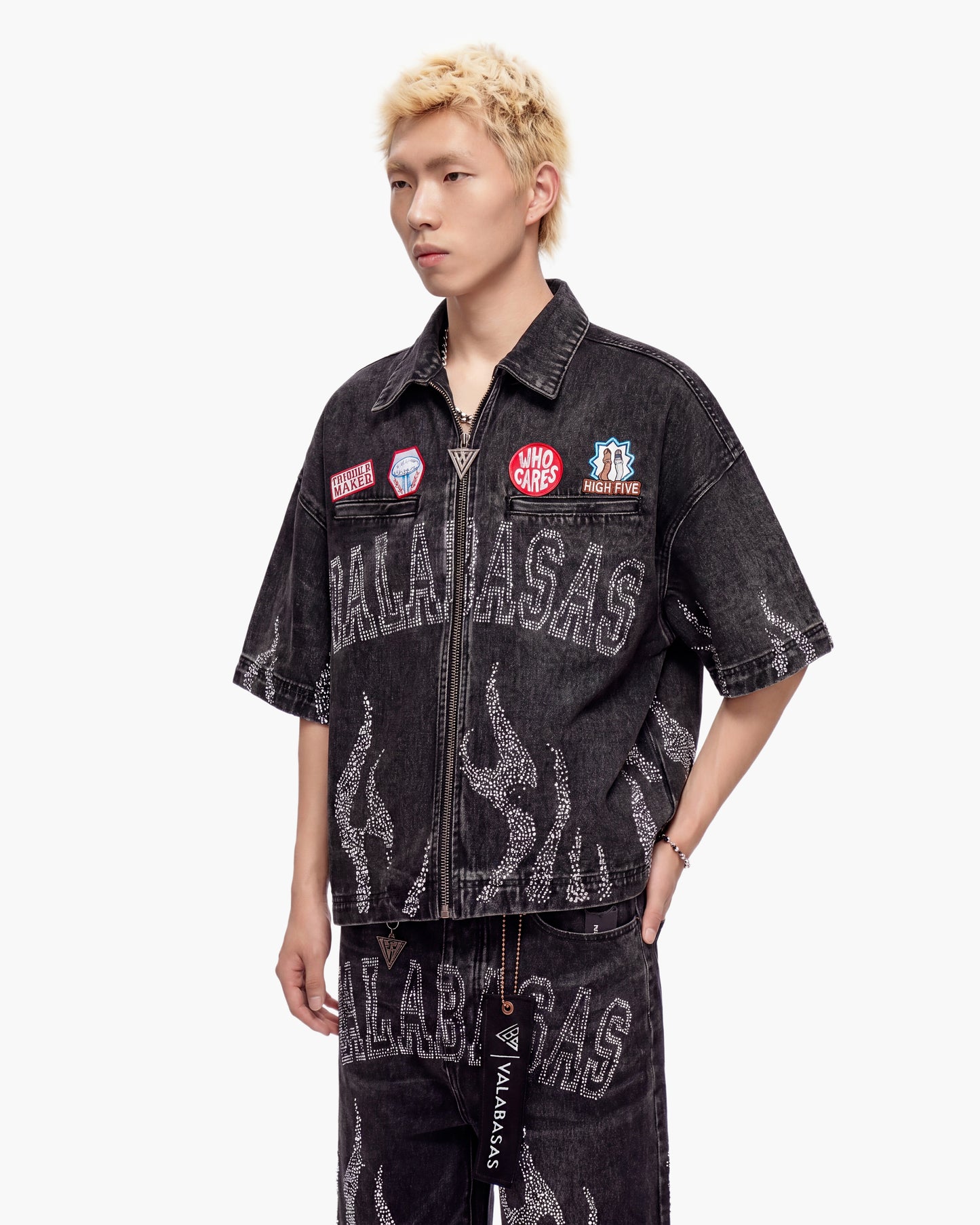 Torch Denim Woven Black