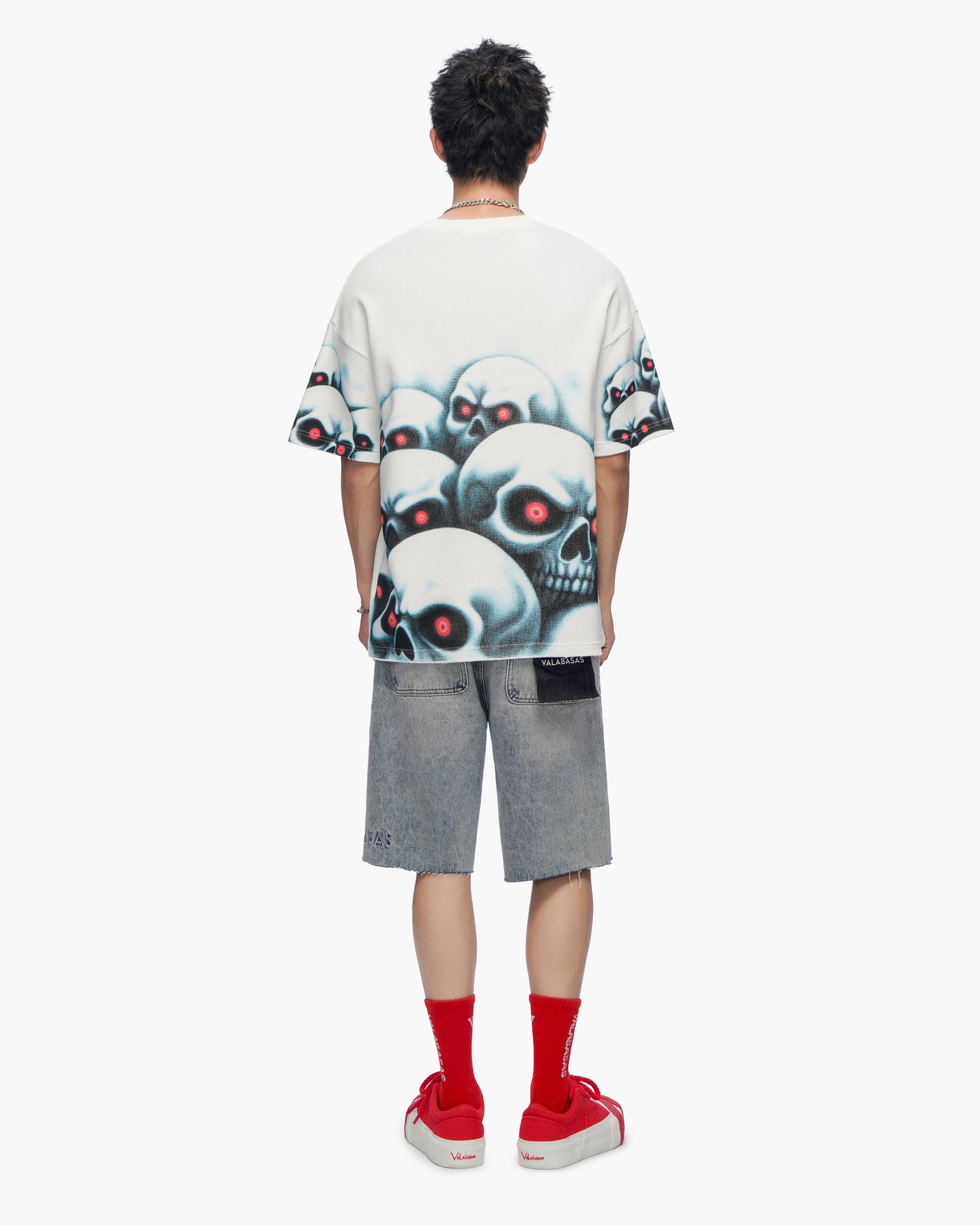 Grave Digger White Thermal Tee