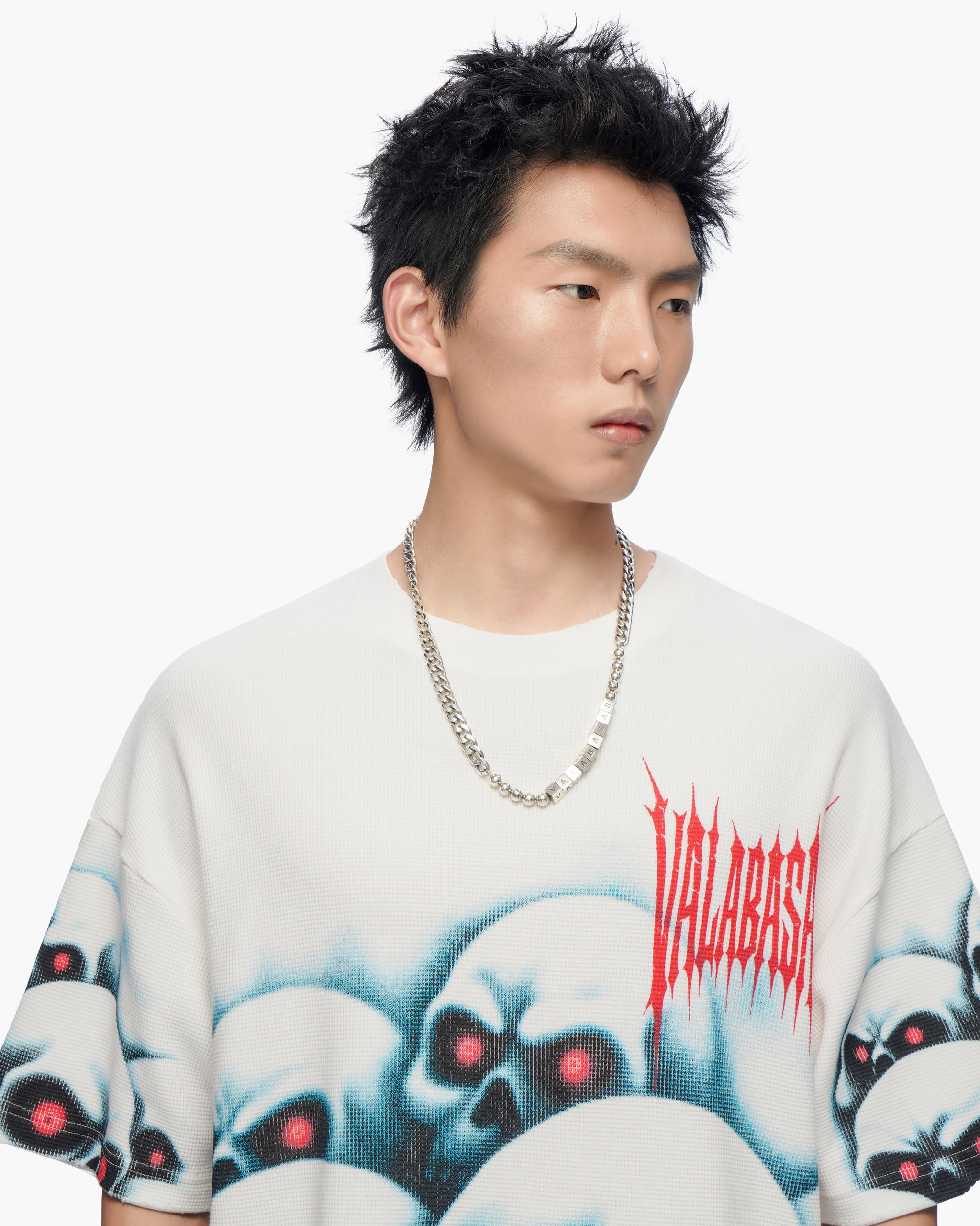 Grave Digger White Thermal Tee