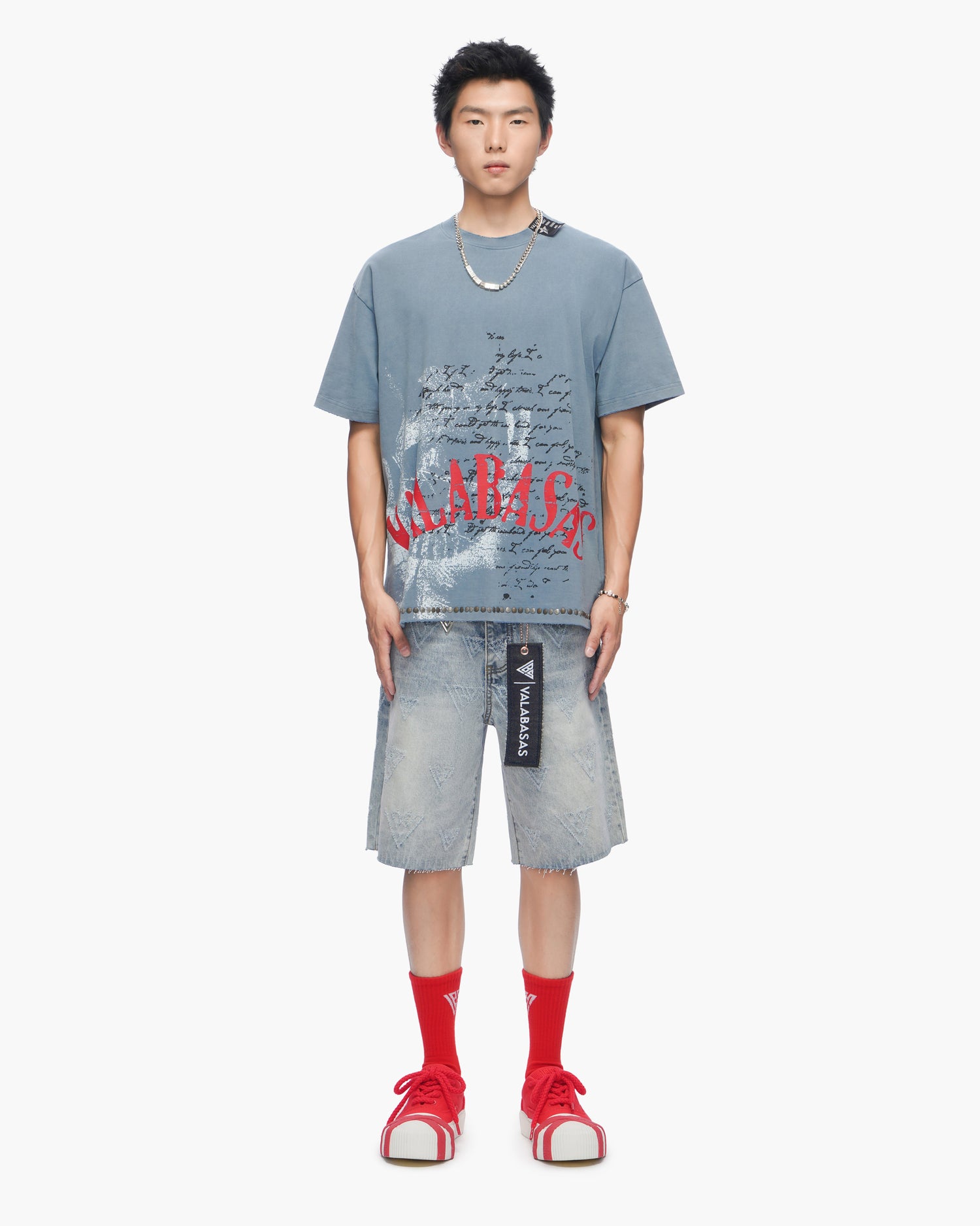 Devilish Lies Vintage Blue Tee