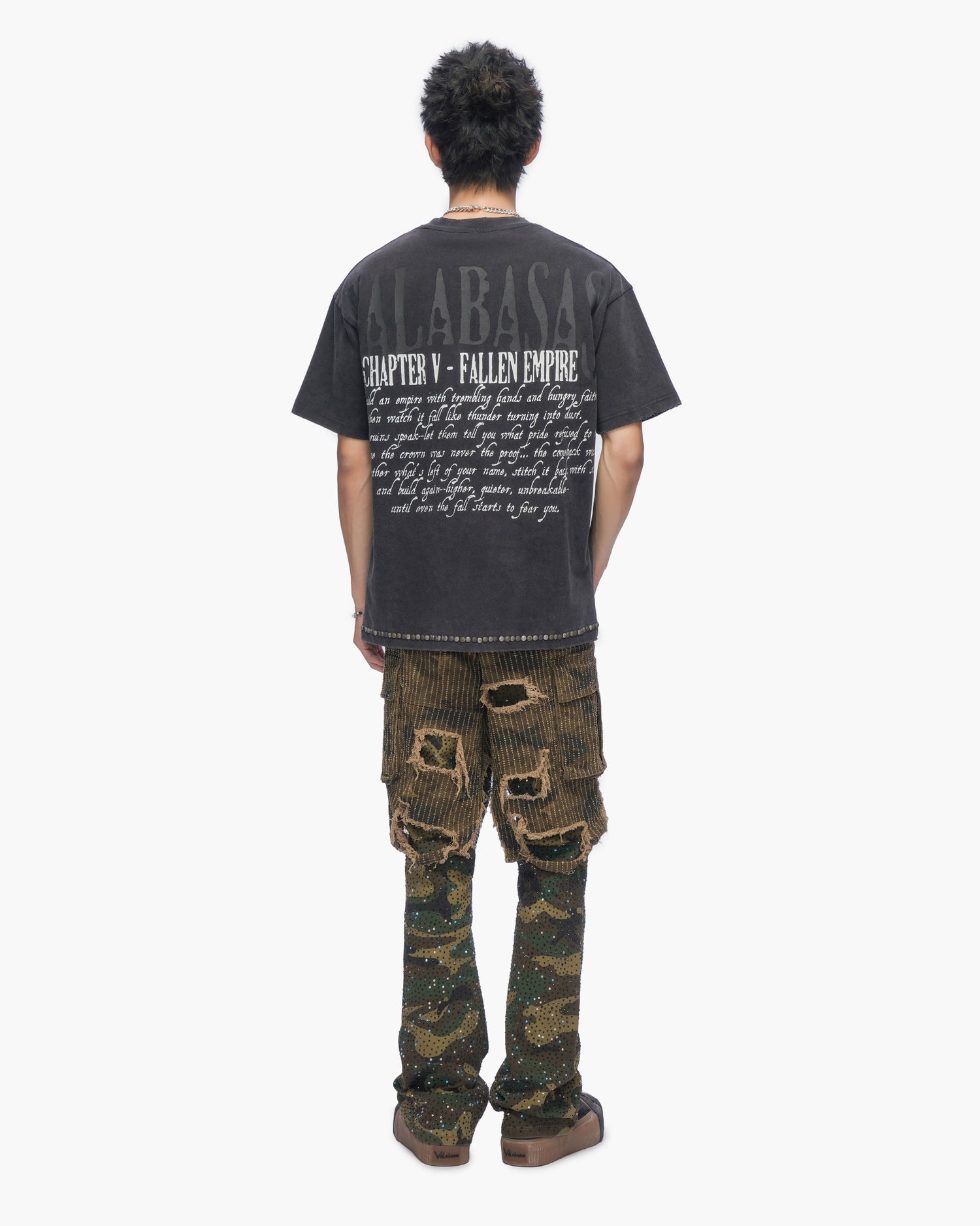 Fallen Empire Vintage Black Tee